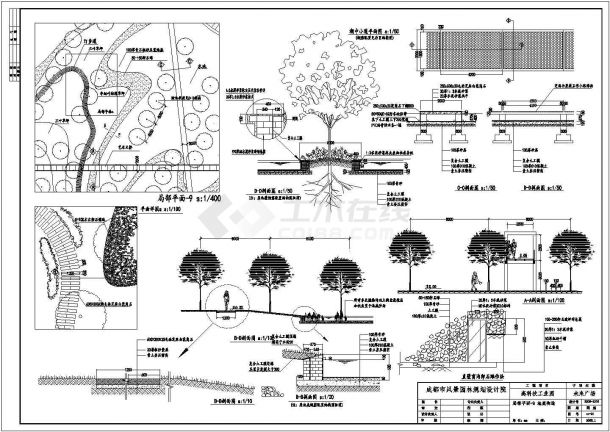 【景观绿化规划】某城市未来广场景观绿化规划设计cad全套竣工图_土木在线