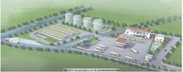 石化工厂鸟瞰图