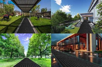 隆基光伏景观路面解决方案点亮迪拜世博会“华夏之光”景观设计工程